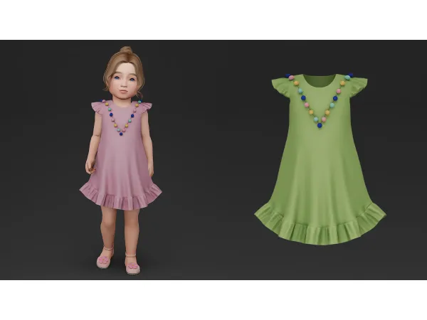 Alpha Chloe Dress by Talarian - The Sims 4 Custom Content