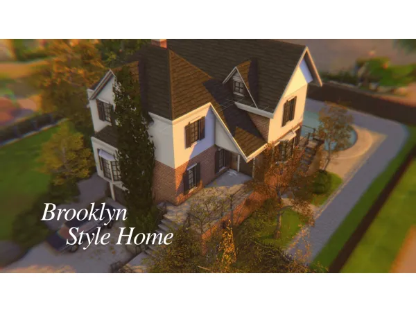 Mix Brooklyn Style Home by Muni - The Sims 4 Custom Content