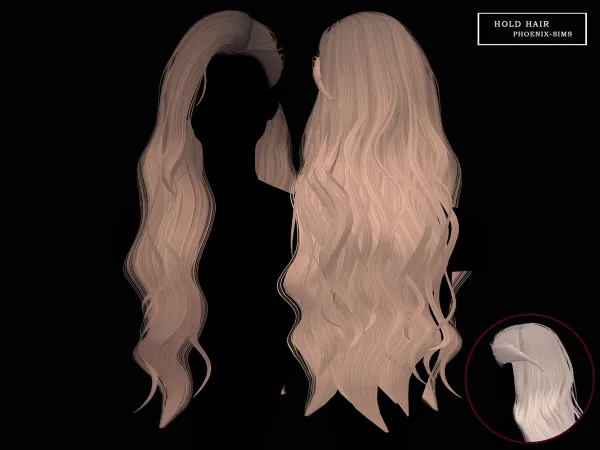 Alpha Holt Hair - The Sims 4 Custom Content