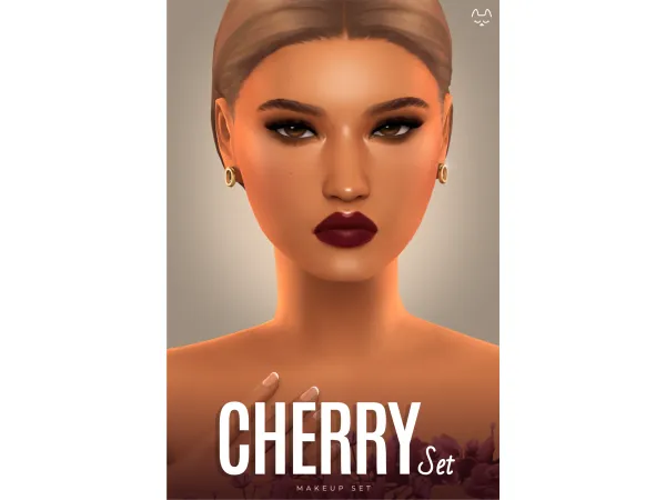 Maxis Match Cherry Makeup Set by TwistedCat - The Sims 4 Custom Content