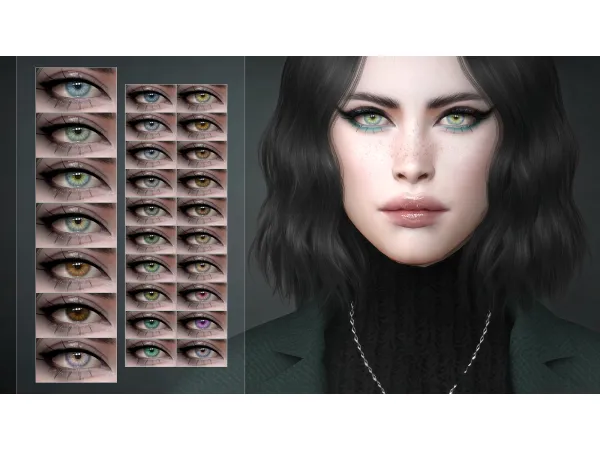 Alpha bZIP Eyes Set by Remussirion - The Sims 4 Custom Content
