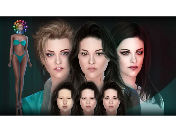 Alpha Skin Body Face Twilight BS by BAkalia - The Sims 4 Custom Content