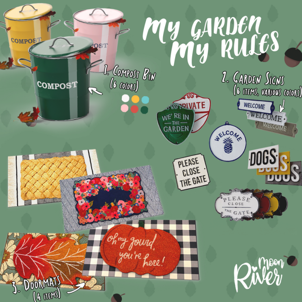 Alpha My Garden My Rules set by simsfinds - The Sims 4 Custom Content