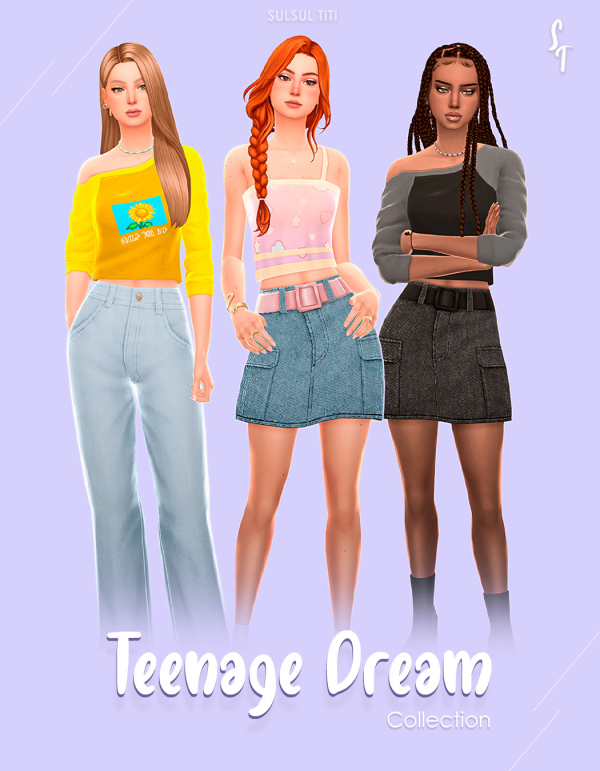 Maxis Match TEENAGE DREAM by simsfinds - The Sims 4 Custom Content