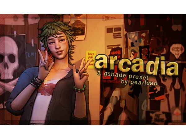 Mix arcadia gshade preset by pearlean - The Sims 4 Custom Content