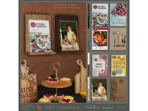 Alpha Cookbook SS 811 by Somik_Severinka - The Sims 4 Custom Content