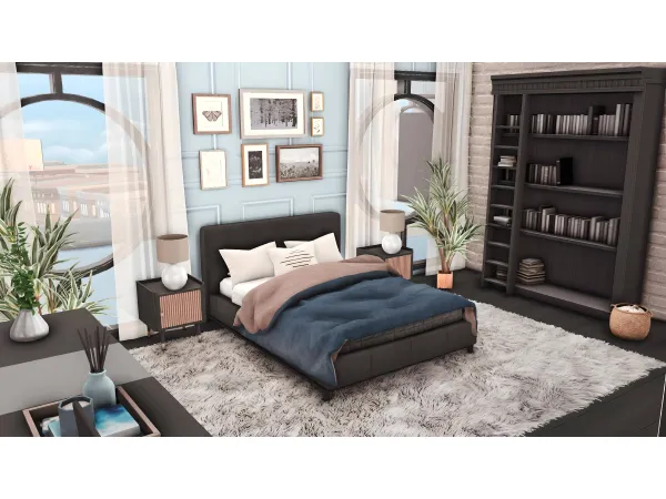 Alpha Suina Bedroom by miwisimsie - The Sims 4 Custom Content