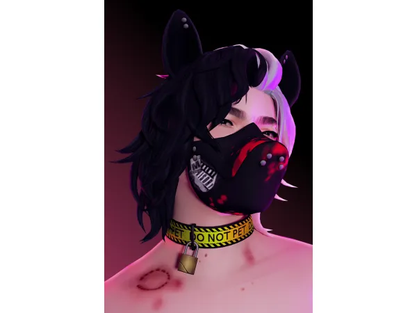 Maxis Match Caution Collars by saruin - The Sims 4 Custom Content