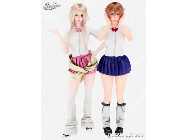 Alpha GOSSIP GIRL SET - The Sims 4 Custom Content
