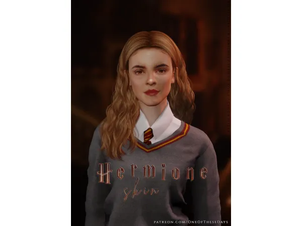 Alpha Hermione SKIN TRAY FILES - The Sims 4 Custom Content