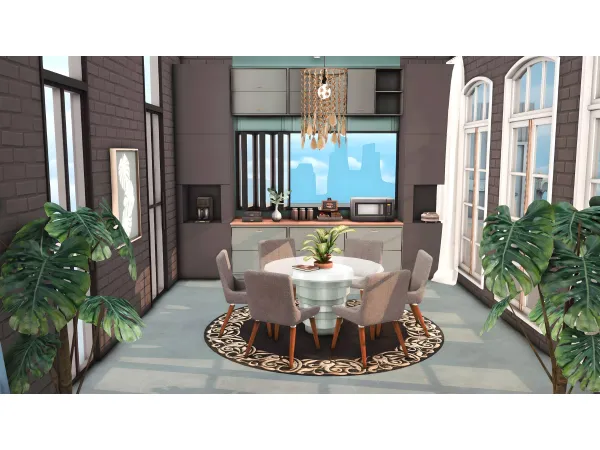Maxis Match Fresha Dining Room by miwisimsie - The Sims 4 Custom Content