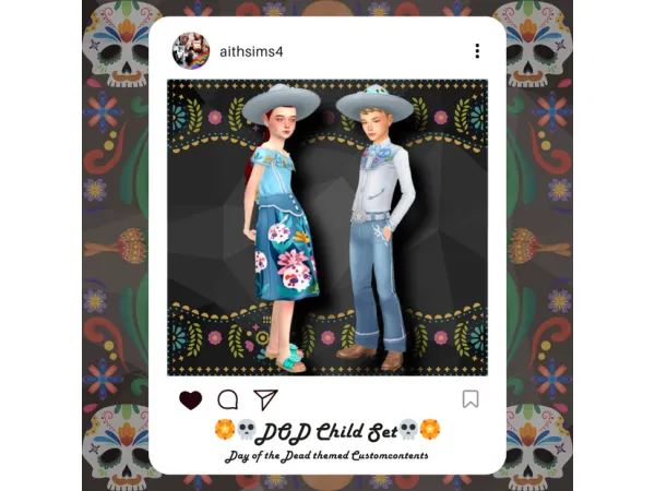 Maxis Match DOD Child Set by aithsims - The Sims 4 Custom Content