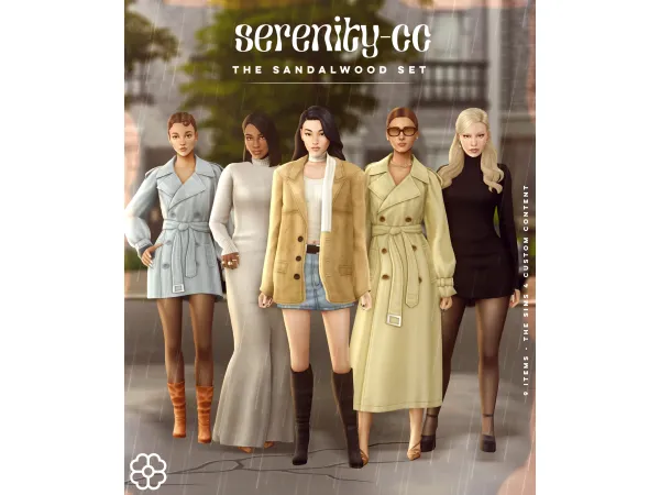 Maxis Match The Sandalwood Set by Serenity - The Sims 4 Custom Content