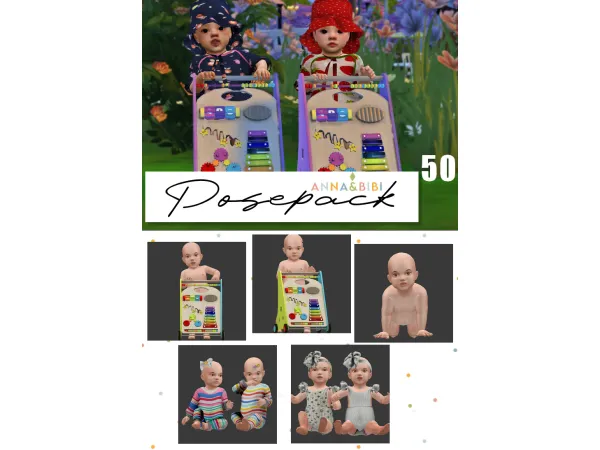 Mix Posepack_050 AnnaBibi - The Sims 4 Custom Content