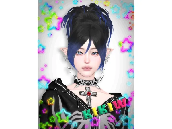 Mix KIKIWSTUDIO HAIR 20241113 - The Sims 4 Custom Content