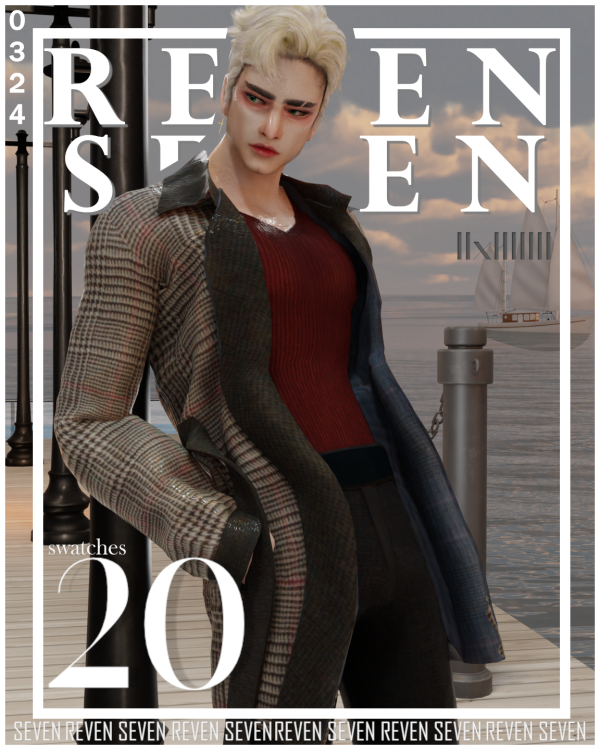 Alpha Casual Medium Trench Coat by simsfinds - The Sims 4 Custom Content