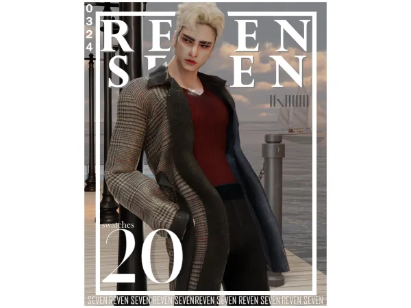 Alpha Casual Medium Trench Coat by rvn2seven - The Sims 4 Custom Content