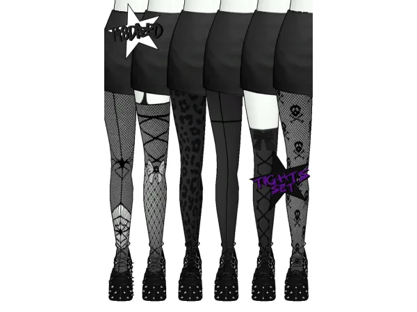 Maxis Match TIGHTS SET PT 2 by 148DAZED - The Sims 4 Custom Content
