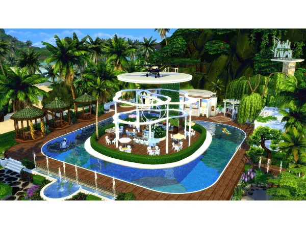 Maxis Match Breath Beach Cafe ( No ) - The Sims 4 Custom Content