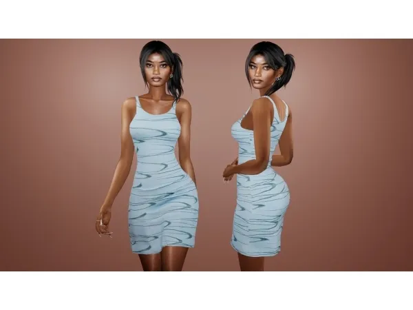 Alpha Casual sundress - The Sims 4 Custom Content