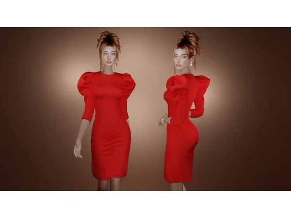 Alpha Dillon Dress - The Sims 4 Custom Content