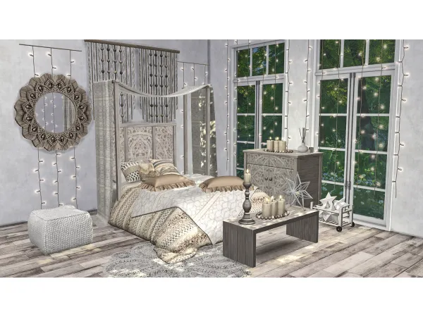 Alpha Romina Bedroom by Soloriya - The Sims 4 Custom Content