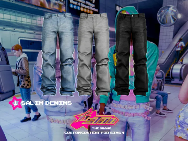 Alpha GSTAR Salim Denims Standard Version - The Sims 4 Custom Content