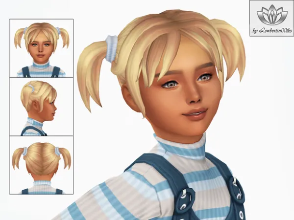 Maxis Match Lily Hair DOWNLOAD by LewbertSn00tles - The Sims 4 Custom Content