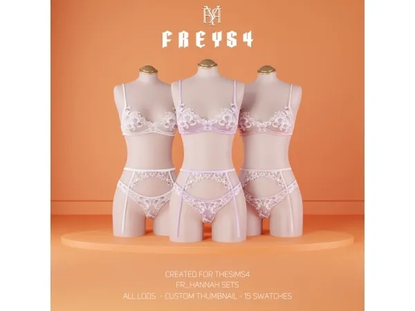 Alpha FR_Hannah Sets - The Sims 4 Custom Content