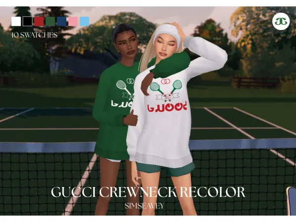 Maxis Match GUCCI RECOLOR by SimSeavey - The Sims 4 Custom Content