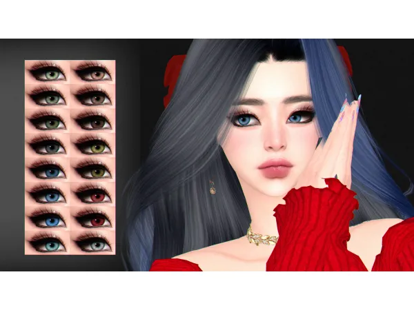 Alpha Azure Eyecolor by Kikuruacchi - The Sims 4 Custom Content
