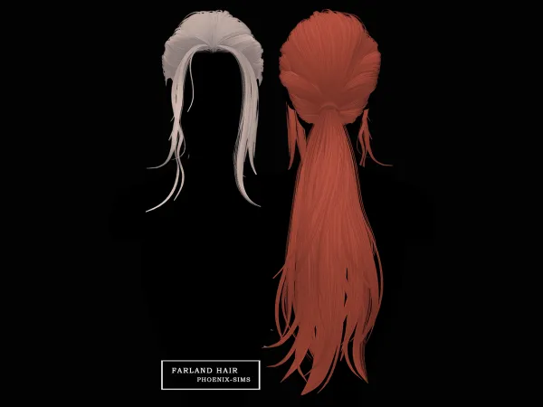 Alpha Farland Hair - The Sims 4 Custom Content