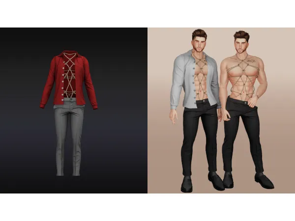 Alpha Submitted Husband Set by Beto - The Sims 4 Custom Content