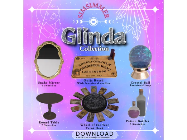 Alpha Glinda Collection by SimSimmer - The Sims 4 Custom Content