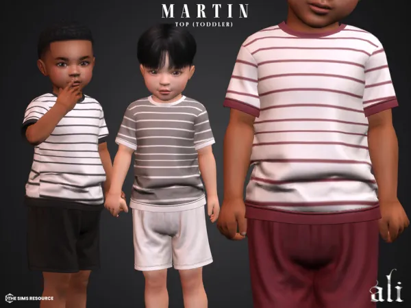 Mix MARTIN top (toddler) by ali - The Sims 4 Custom Content