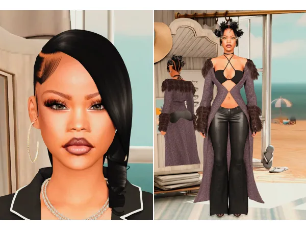 Alpha Rihanna SIM DOWNLOAD by TTopixx - The Sims 4 Custom Content