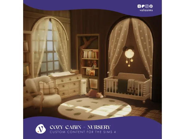 Maxis Match Cozy Cabin Collection Nursery by valiasims - The Sims 4 Custom Content