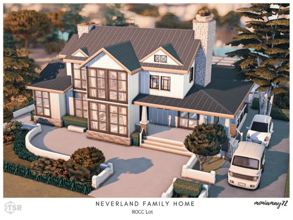 Maxis Match Neverland Family Home No Lot by moniamay72 - The Sims 4 Custom Content