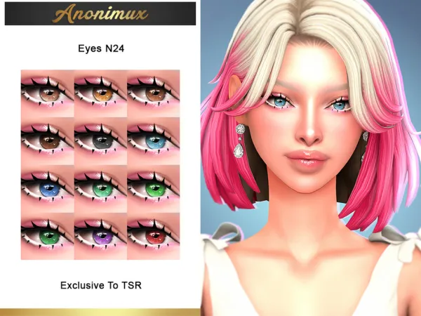 Maxis Match Eyes N24 by Anonimux_Simmer - The Sims 4 Custom Content