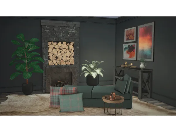 Alpha Autumn Comfort by simspaces - The Sims 4 Custom Content