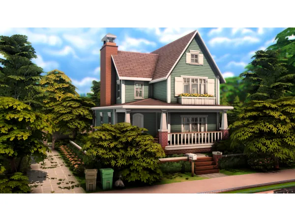 Maxis Match Small Family House by Plumbob Kingdom - The Sims 4 Custom Content