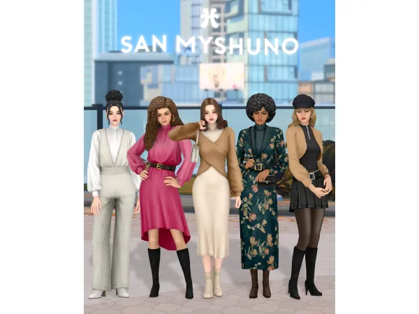 Maxis Match SAN MYSHUNO by huien - The Sims 4 Custom Content