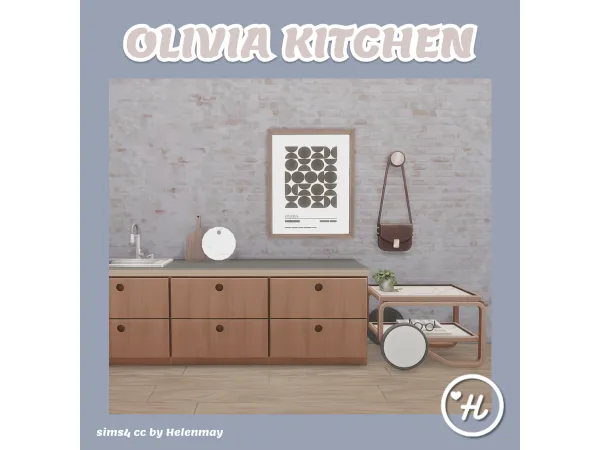 Maxis Match OLIVIA KITCHEN by Helenmay - The Sims 4 Custom Content