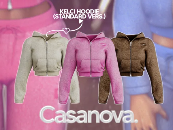 Alpha Casanova Kelci Hoodie Standard Version - The Sims 4 Custom Content