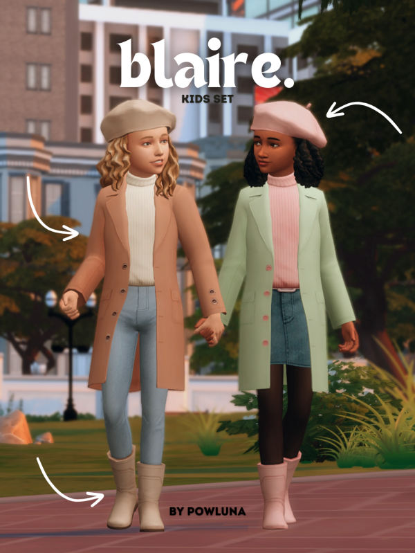 Maxis Match BLAIRE set by simsfinds - The Sims 4 Custom Content