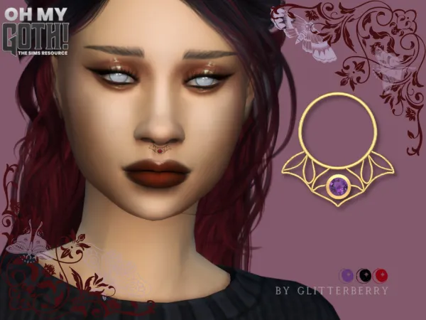 Oh My Goth- Acantha Nose Ring by Glitterberryfly