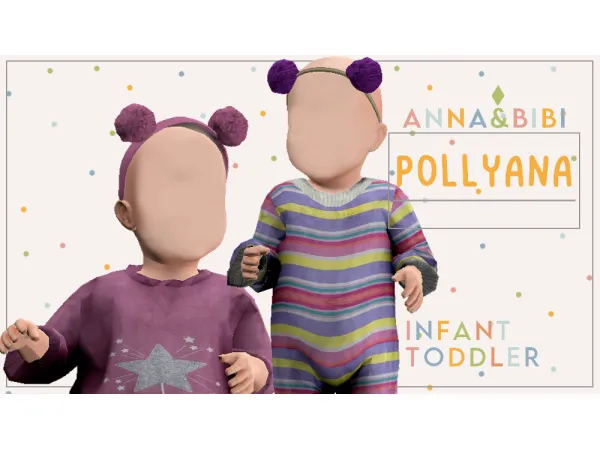 Alpha Pollyanna_Infant and toddler [AnnaBibi] - The Sims 4 Custom Content