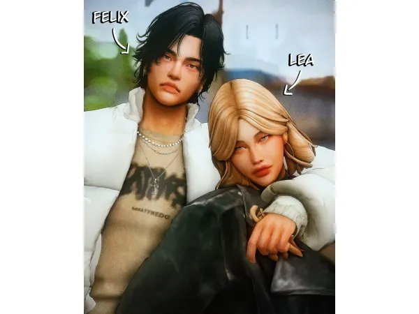 Mix 2k Sims Dump Lea Felix by cosmicsims - The Sims 4 Custom Content
