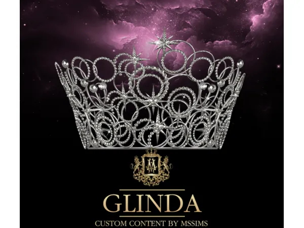 Alpha GLINDA CROWN by Mssims4 - The Sims 4 Custom Content