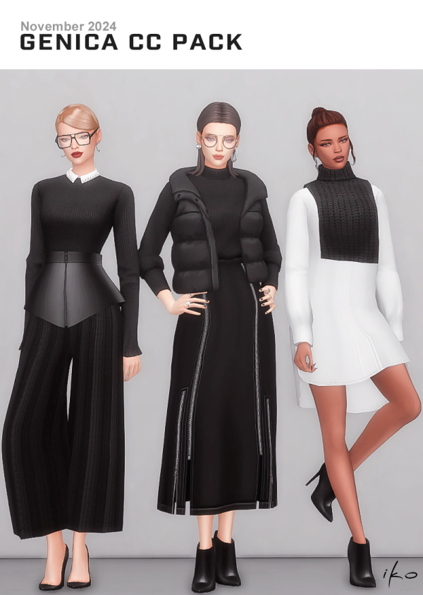 Maxis Match Genica Pack by simsfinds - The Sims 4 Custom Content
